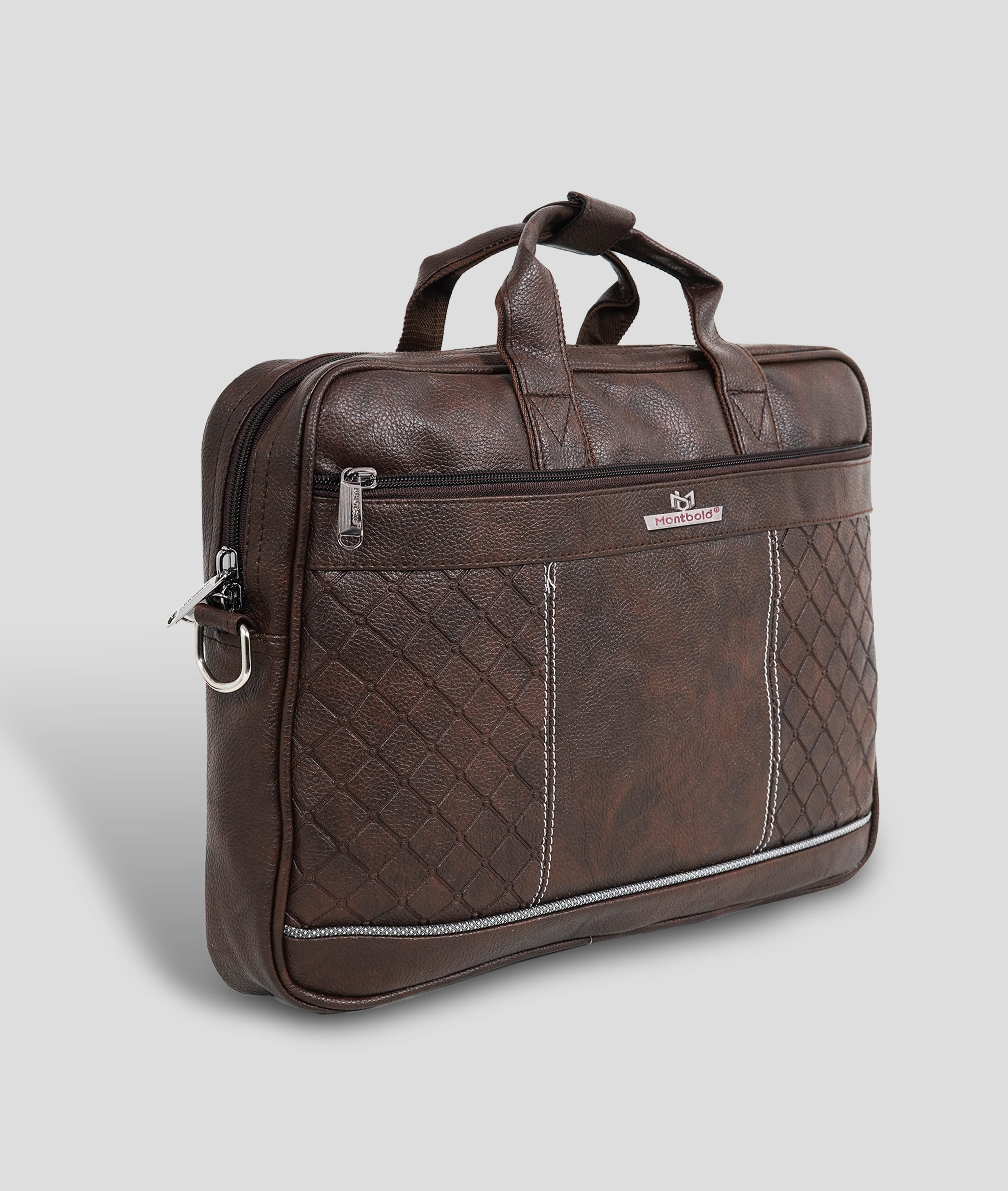 Croco Texture Non Leather Laptop Bag – Montbold