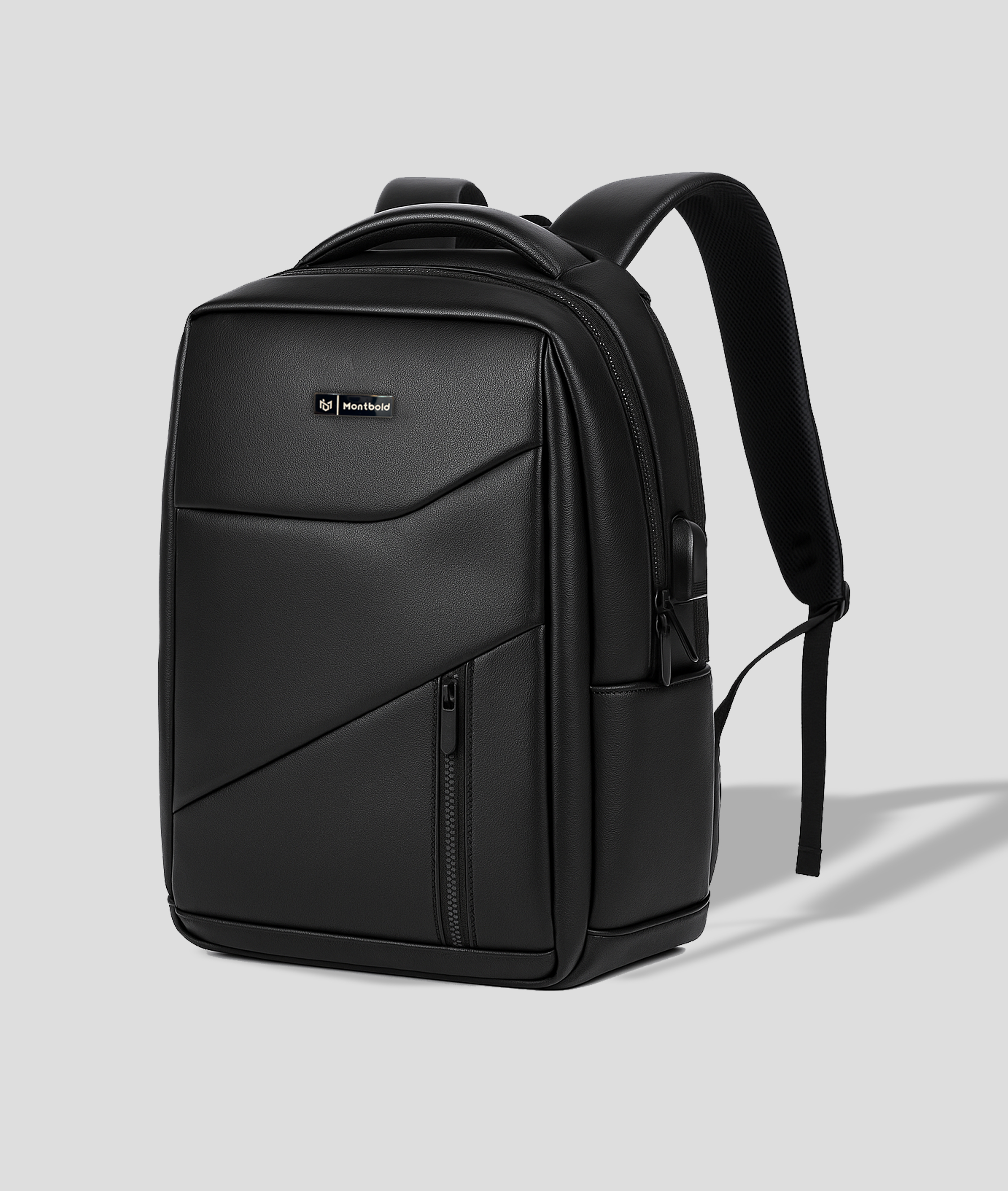 Montbold Executive Leather Backpack – Professional Laptop Work Bag