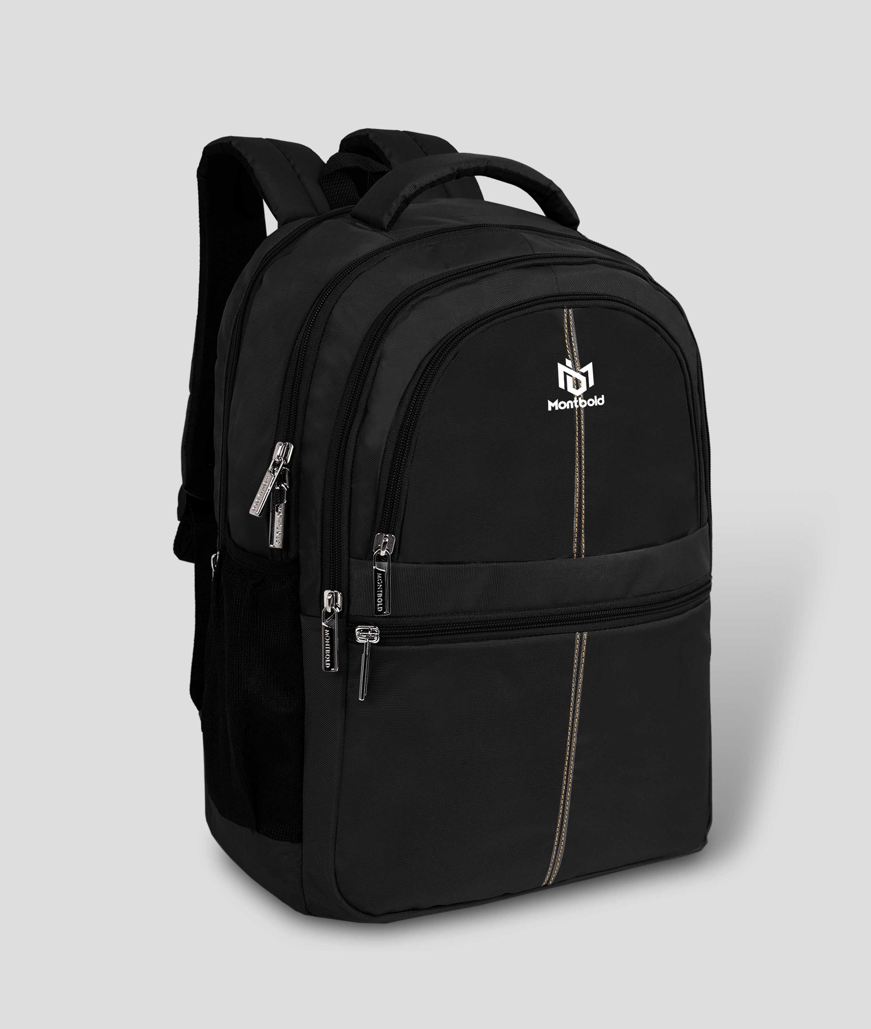 Montbold Leather Laptop Bag with Front Pockets – Office & Business Use