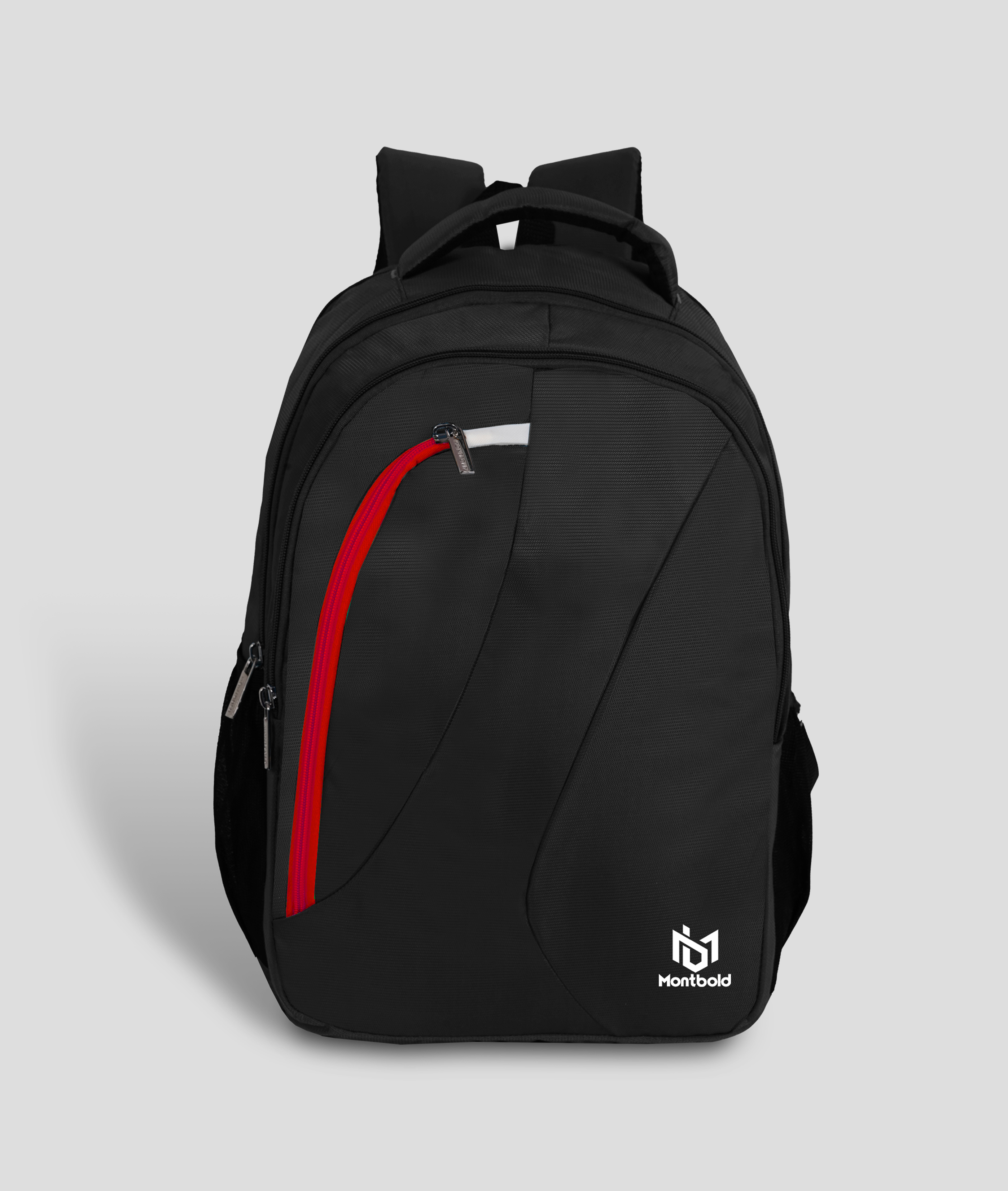 Montbold Black Leather Laptop Backpack – Corporate Office Work Bag