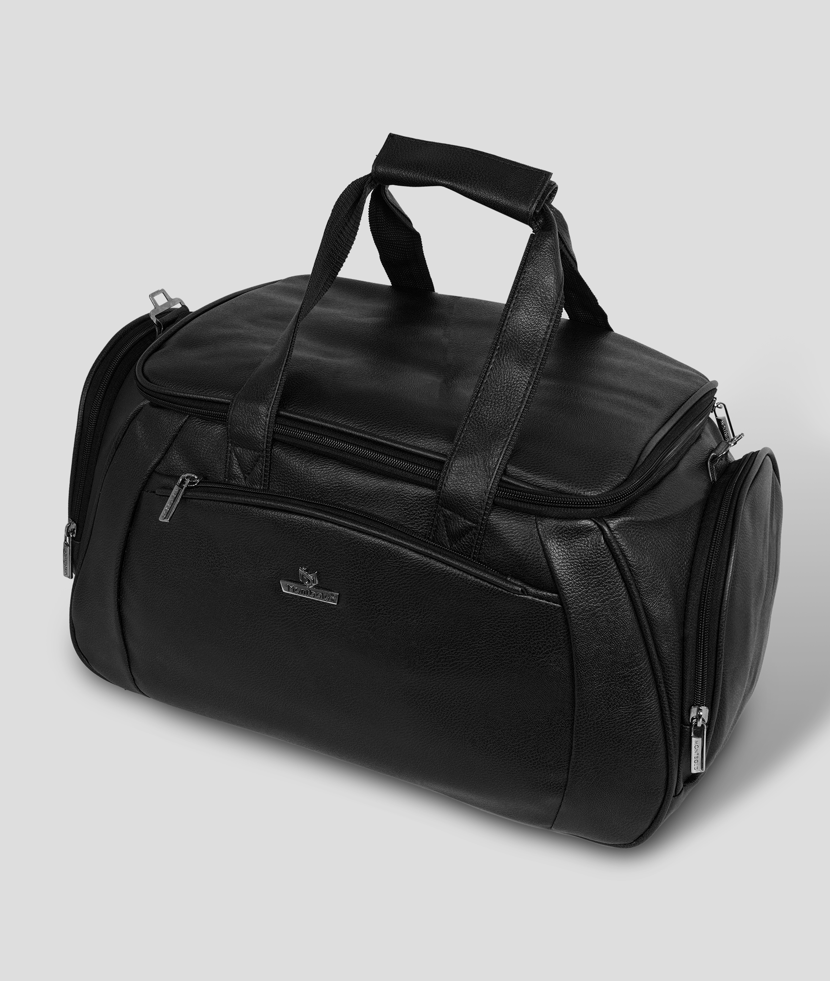Montbold Executive Leather Duffle Bag – Travel & Gym Bag for Men
