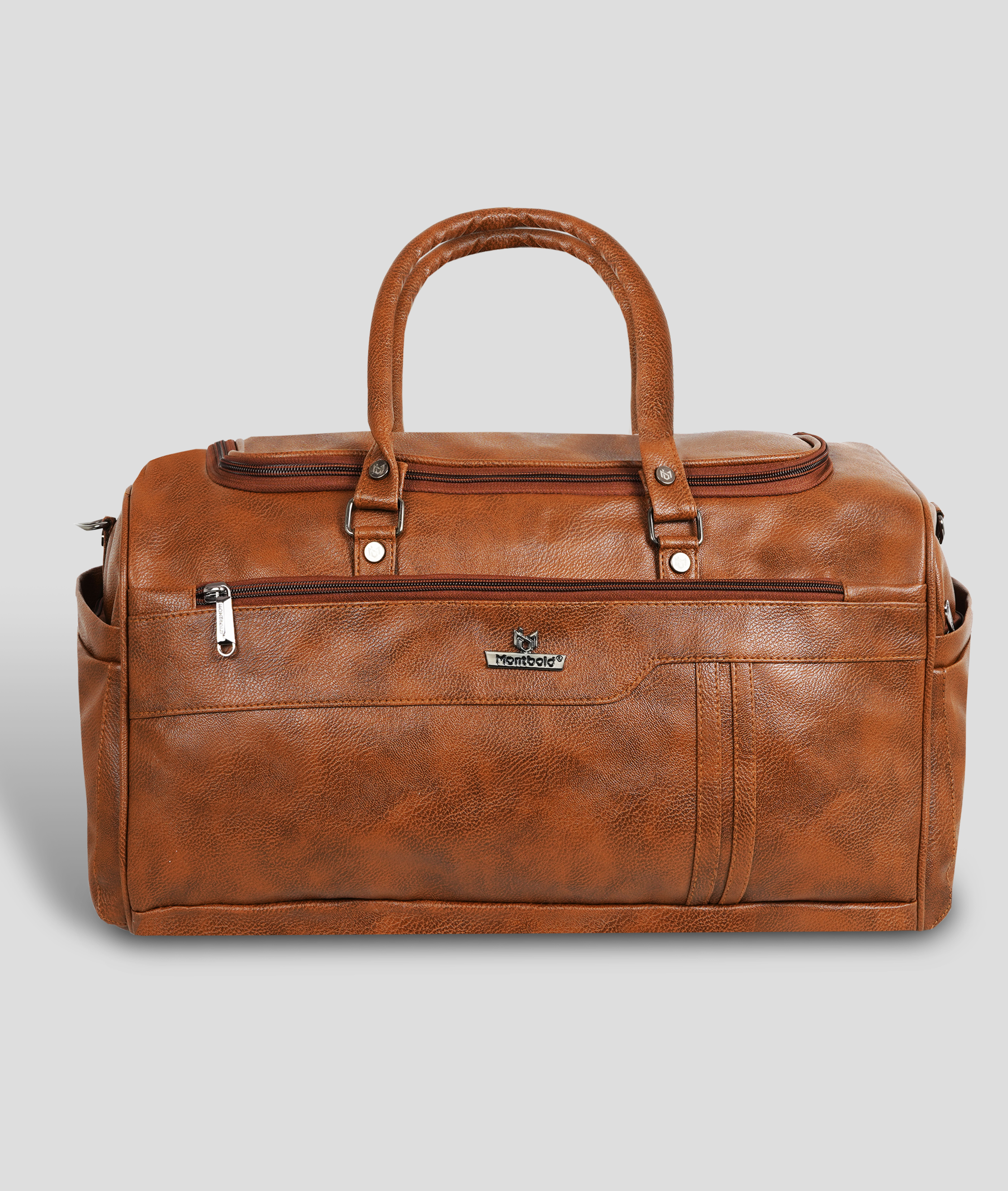 Montbold Leather Gym & Travel Bag – Premium Weekender Duffle