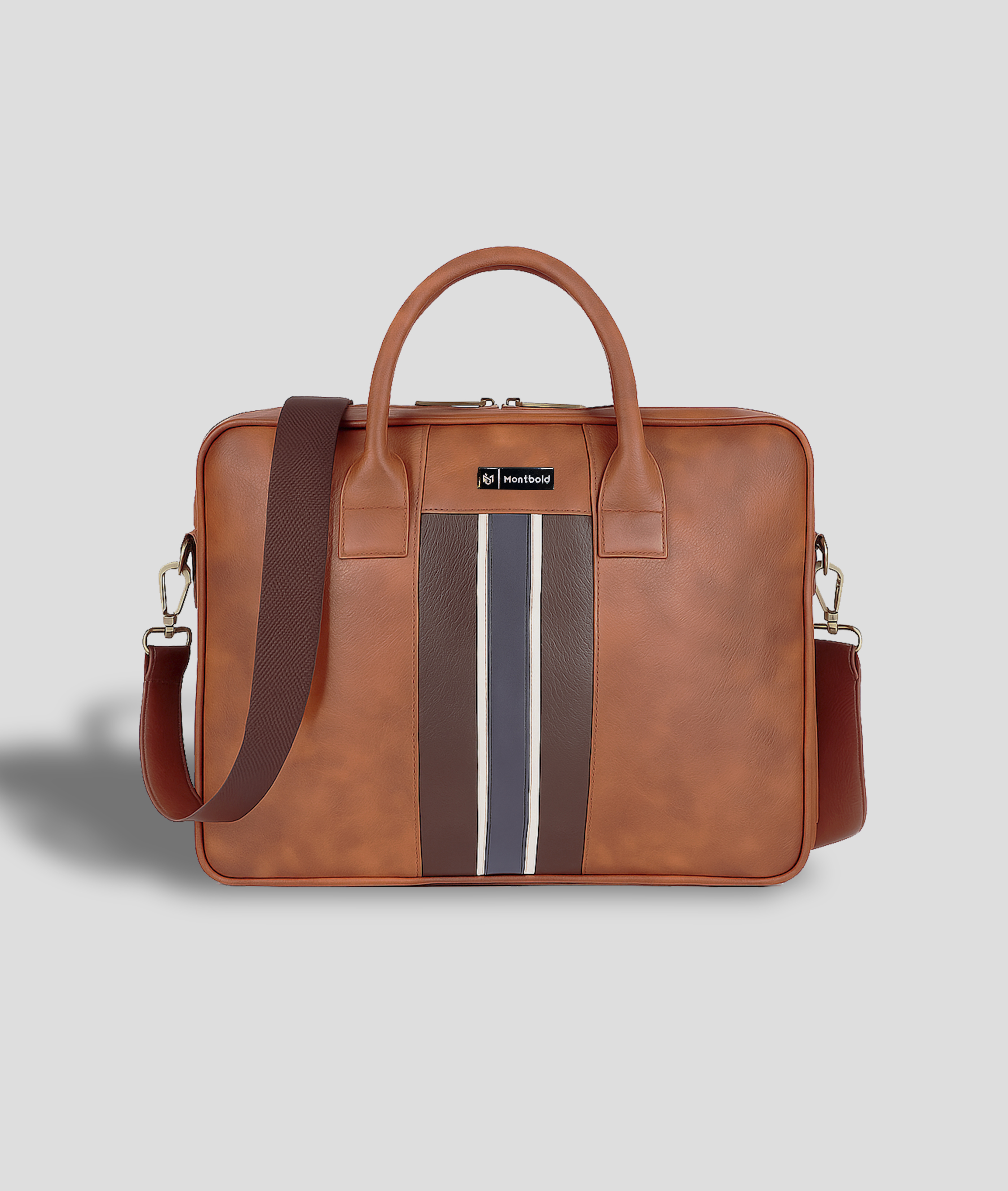 Montbold Leather Laptop Carry Case – Professional Office Bag for Men