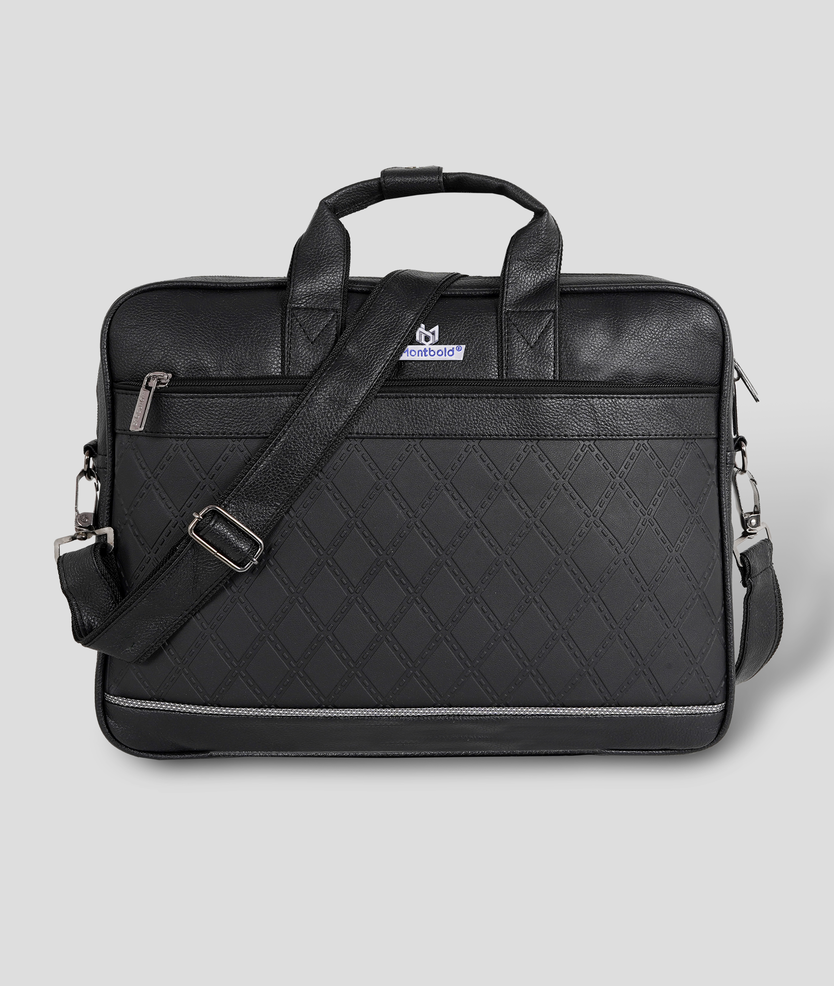 Montbold Slim Leather Laptop Sleeve for Men – Office & Travel Bag